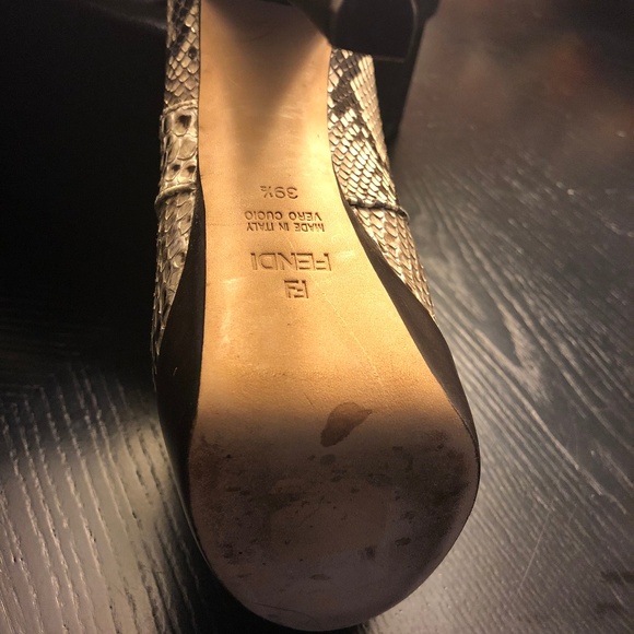 Fendi Python Platform Heels Eu 39.5 - Picture 4 of 8